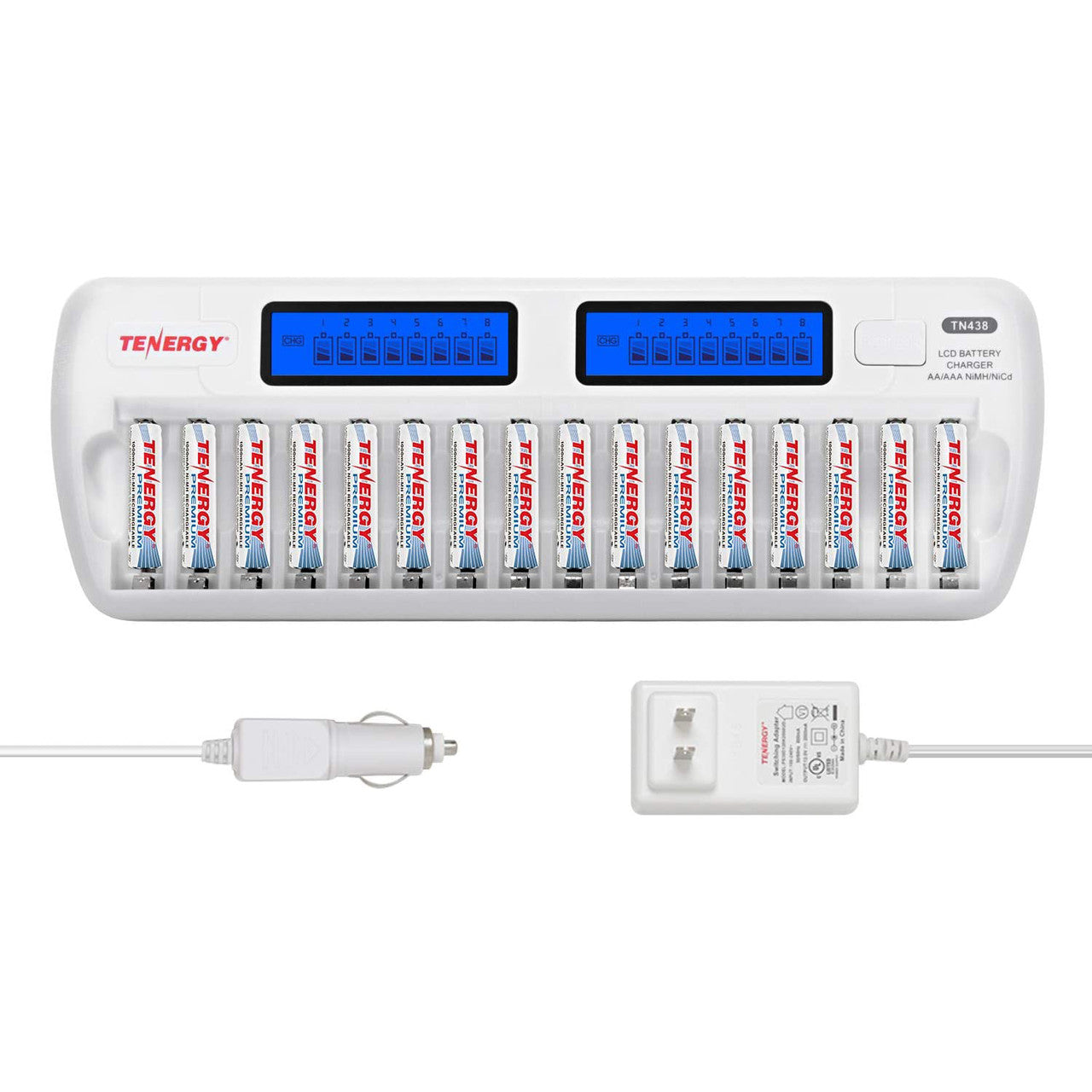 Chargeur de batterie rechargeable intelligent Tenergy