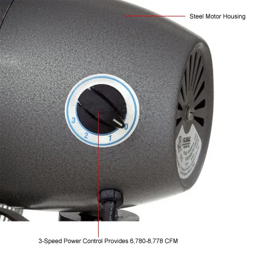 Ventilateur sur pied oscillant Global Industrial™ de 30 po, 8 775 pi3/min, 1/3 CV, monophasé