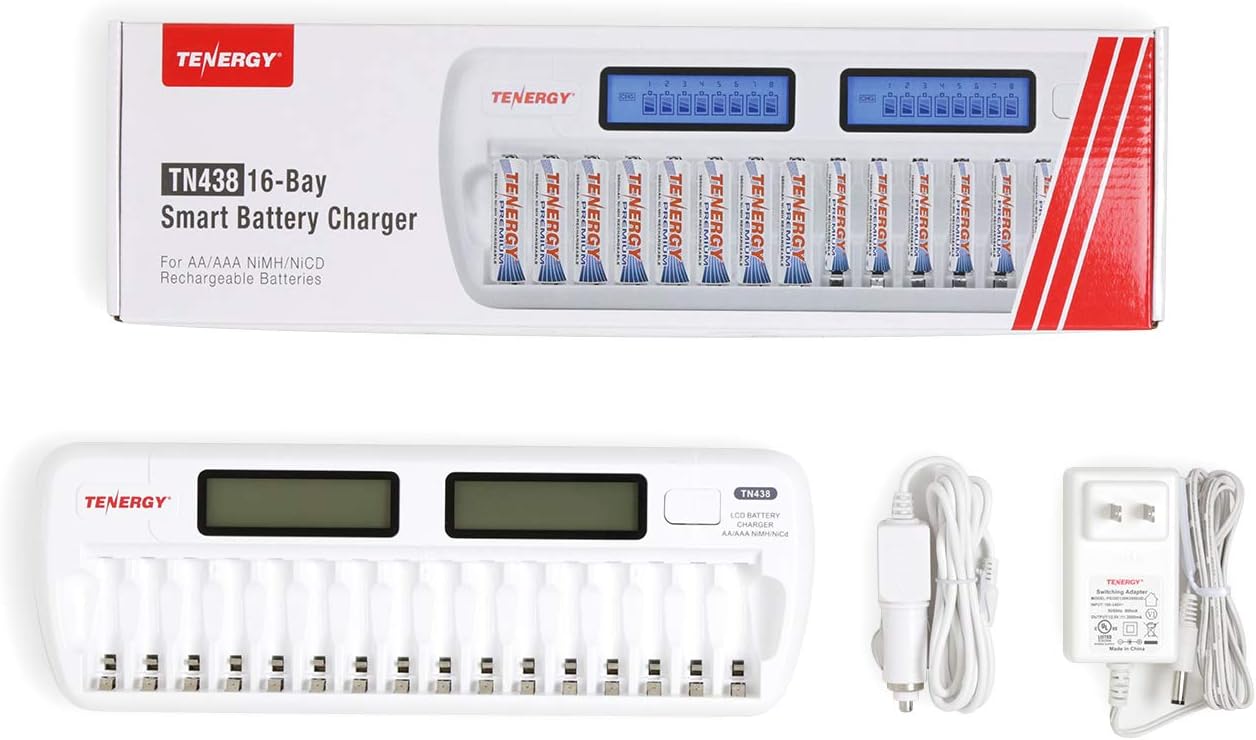 Chargeur de batterie rechargeable intelligent Tenergy