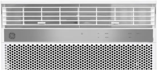 GE - Climatiseur de fenêtre intelligent de 350 pi2 et 8 000 BTU - Blanc