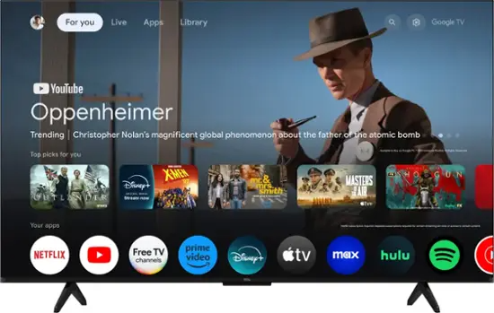 Téléviseur intelligent LED HDR 4K UHD Classe S4 de 50 pouces de TCL avec Google TV