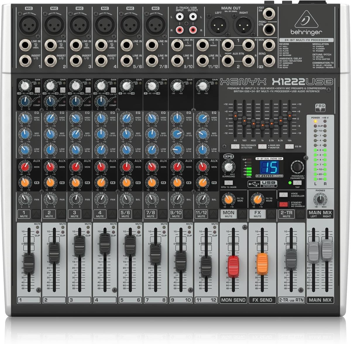 Table de mixage Behringer Xenyx X1222USB avec USB et effets