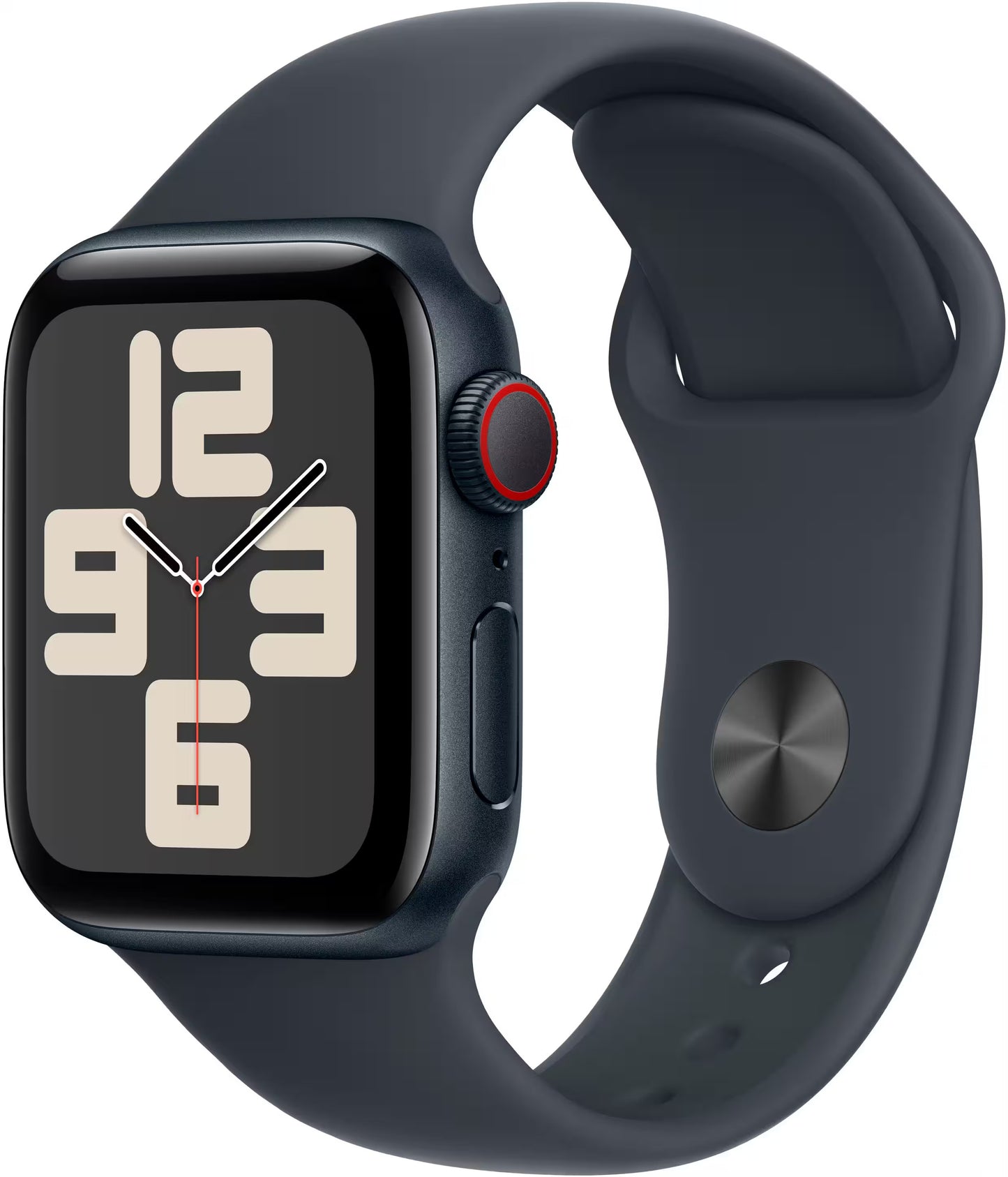 Apple Watch SE 2e génération (GPS + Cellulaire) reconditionnée, boîtier en aluminium 40 mm avec bracelet sport Midnight - S/M - 2024