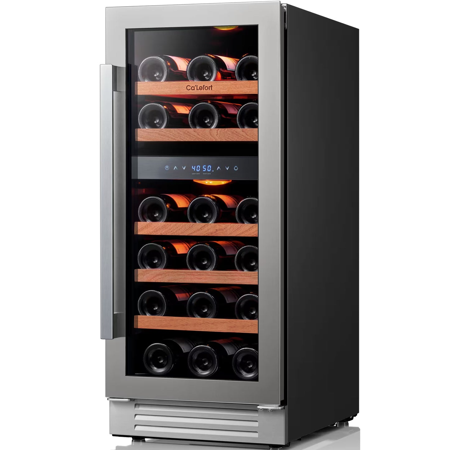 Insignia™ - 29-Bottle Wine Cooler with ENERGY STAR Certification - Stainless Steel