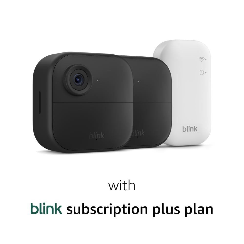 Blink - Outdoor 4 – Wireless smart security camera, two-year battery life, 1080p HD. Sync Module Core included