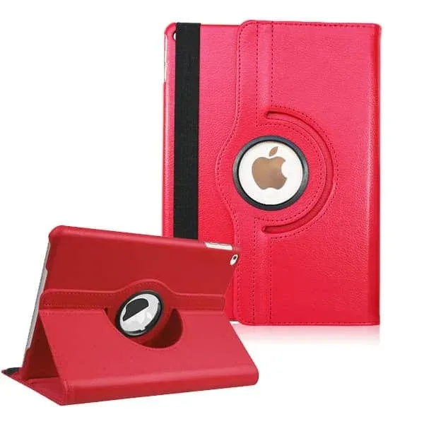 360 Degree Rotating Swivel Stand Case - RED for iPad 5 (2017) / iPad 6 (2018) / Air 1 / Air 2 / Pro 9.7