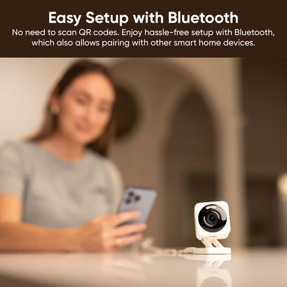 Wyze Cam v4 2.5K AI Indoor/Outdoor Security Camera with 24/7 Continuous Recording, Color Night Vision, Home, Baby & Pet Monitor, No Subscription Required