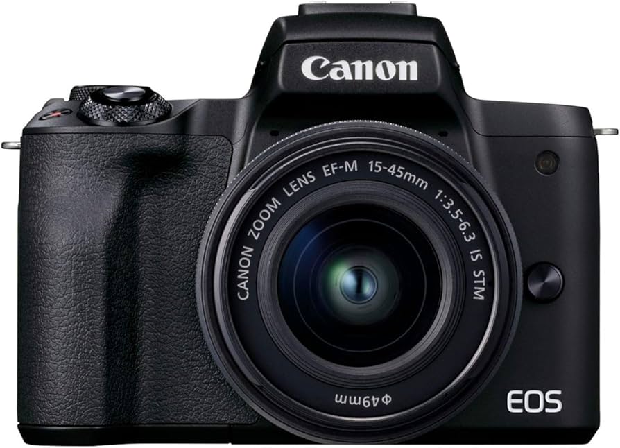 Canon - EOS M50 Mark II EF-M 15-45mm f/3.5-6.3 & 55-200mm f/4.5-6.3 IS STM Bundle Black