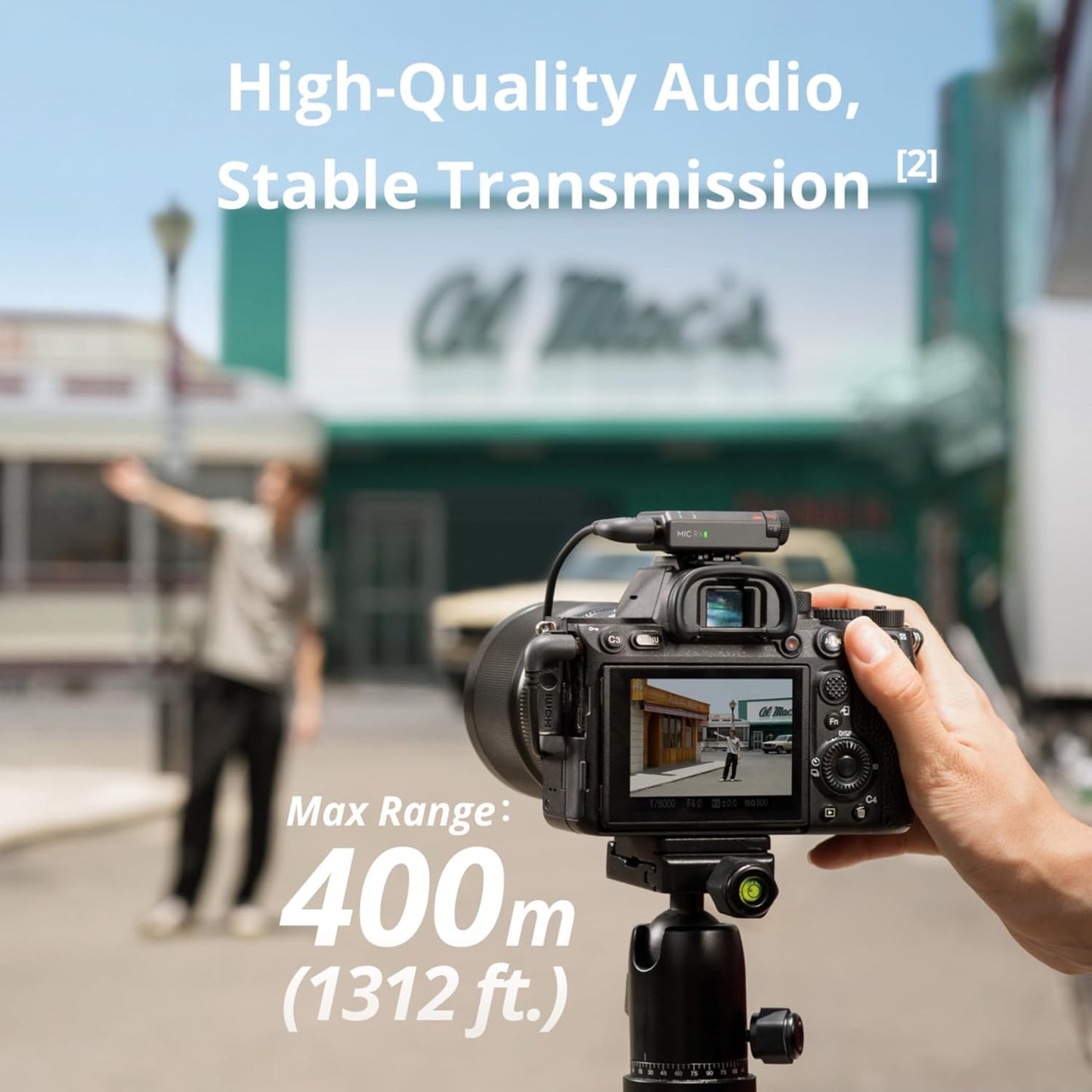 DJI Mic Mini (1 TX + 1 RX), microphone cravate sans fil pour iPhone/appareil photo/Android, ultraléger, son riche en détails, réduction du bruit, limitation automatique, vlog, streaming, portée de 400 m