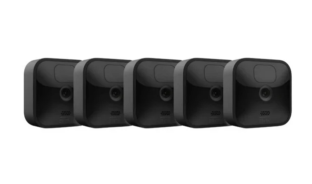 Blink - 5 Système de sécurité extérieur sans fil 1080p (3e génération) avec une autonomie de batterie allant jusqu'à deux ans - Noir 