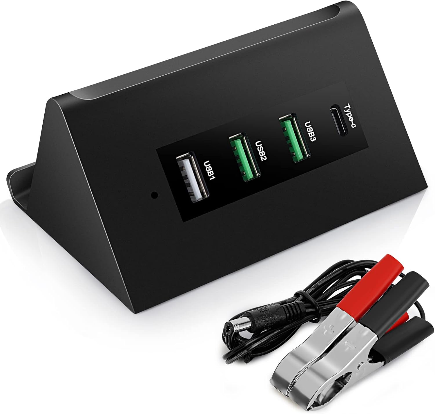 Convertisseur abaisseur USB DC 12 V 24 V vers 5 V 68 W 12 V vers USB Adaptateur secteur multiport pour iPhone, Android, Samsung et tablettes