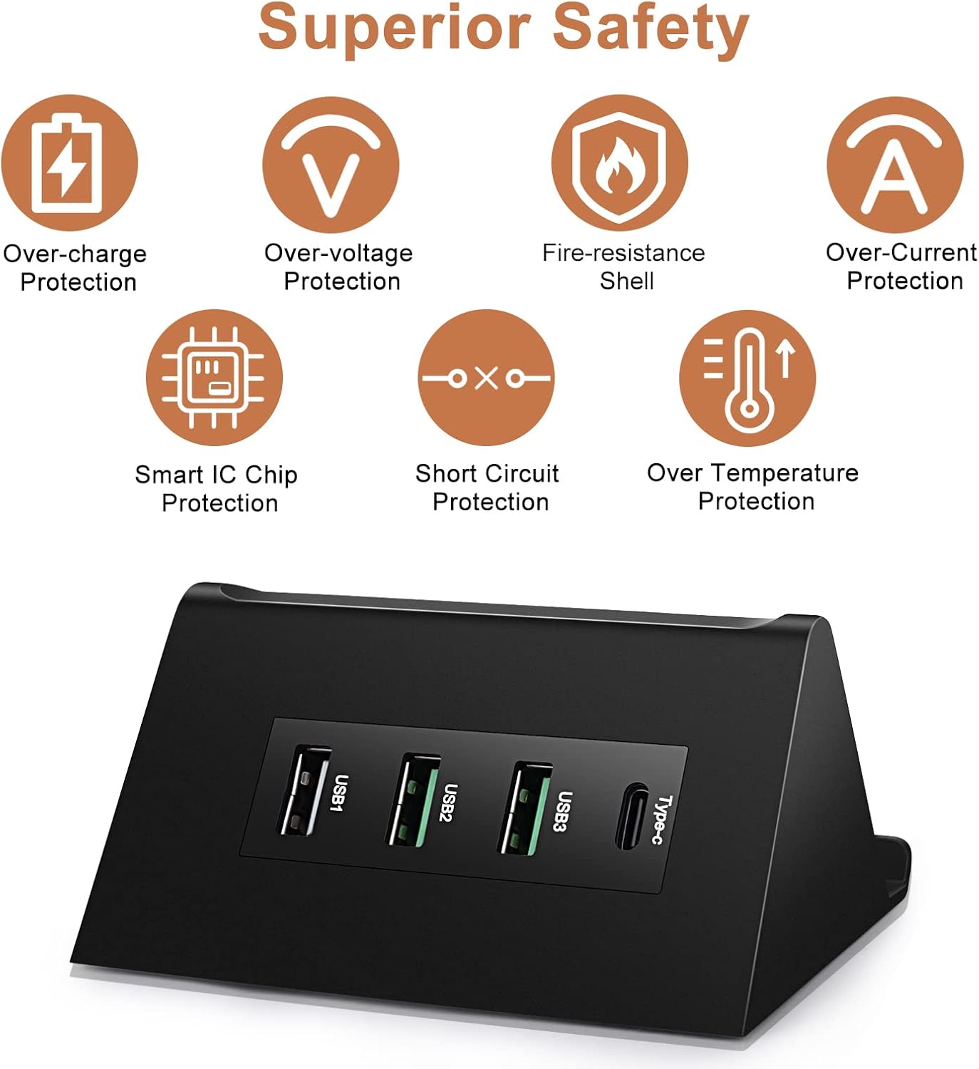 Convertisseur abaisseur USB DC 12 V 24 V vers 5 V 68 W 12 V vers USB Adaptateur secteur multiport pour iPhone, Android, Samsung et tablettes