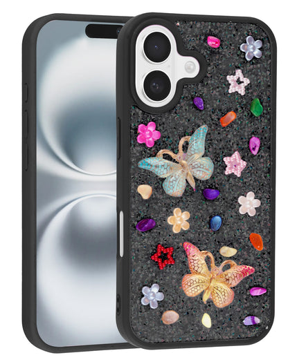 Butterfly Glitter Rhinestone Case for iPhone 17