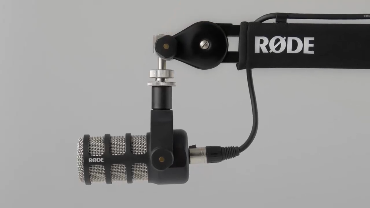 Bras de studio professionnel RØDE PSA1+ avec amortissement à ressort et gestion des câbles, noir