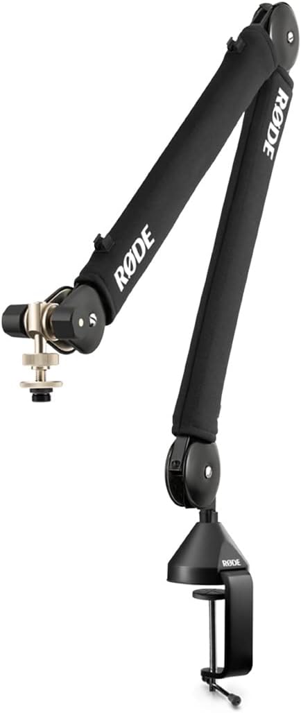 Bras de studio professionnel RØDE PSA1+ avec amortissement à ressort et gestion des câbles, noir
