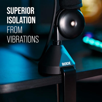 Bras de studio professionnel RØDE PSA1+ avec amortissement à ressort et gestion des câbles, noir