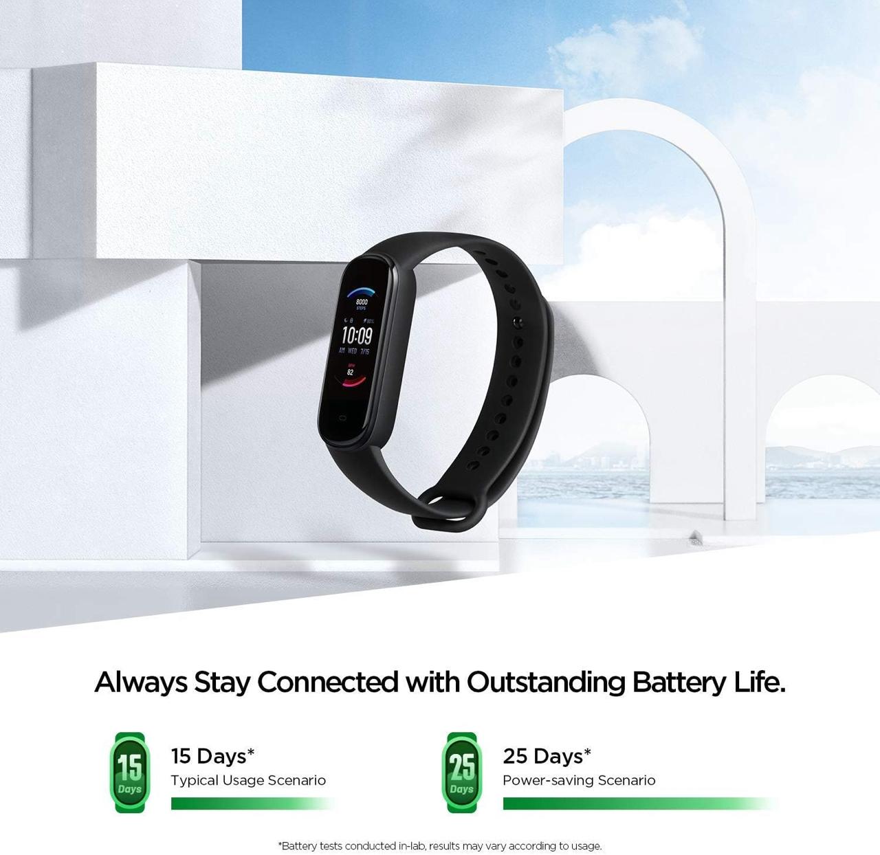 Amazfit - Bande 5 Tracker ya Fitness Polycarbonate 29,9mm