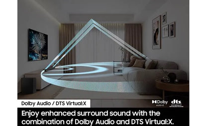Samsung - Barre de son 2.1 canaux avec caisson de basses sans fil et DOLBY AUDIO / DTS 2.0 - Noir