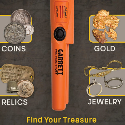 Garrett Pro-Pointer AT Waterproof Pinpointer – High-Visibility 360° Gold Target Locator for African Goldfields, Rugged All-Terrain Handheld Detector for Fast Nugget Recovery