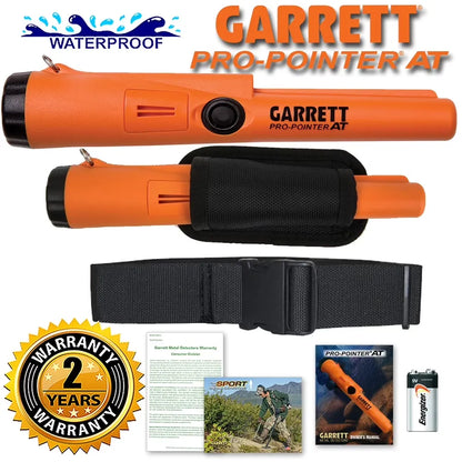 Garrett Pro-Pointer AT Waterproof Pinpointer – High-Visibility 360° Gold Target Locator for African Goldfields, Rugged All-Terrain Handheld Detector for Fast Nugget Recovery