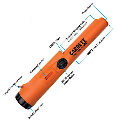 Garrett Pro-Pointer AT Waterproof Pinpointer – High-Visibility 360° Gold Target Locator for African Goldfields, Rugged All-Terrain Handheld Detector for Fast Nugget Recovery