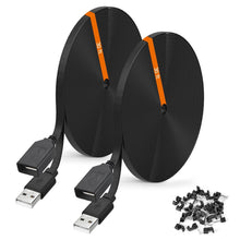 2-Pack 30ft Power Extension Cables for Wyze & Blink Cameras – Black
