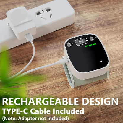 Wrist Blood Pressure Monitor, FDA Cleared Rechargeable BP Machine