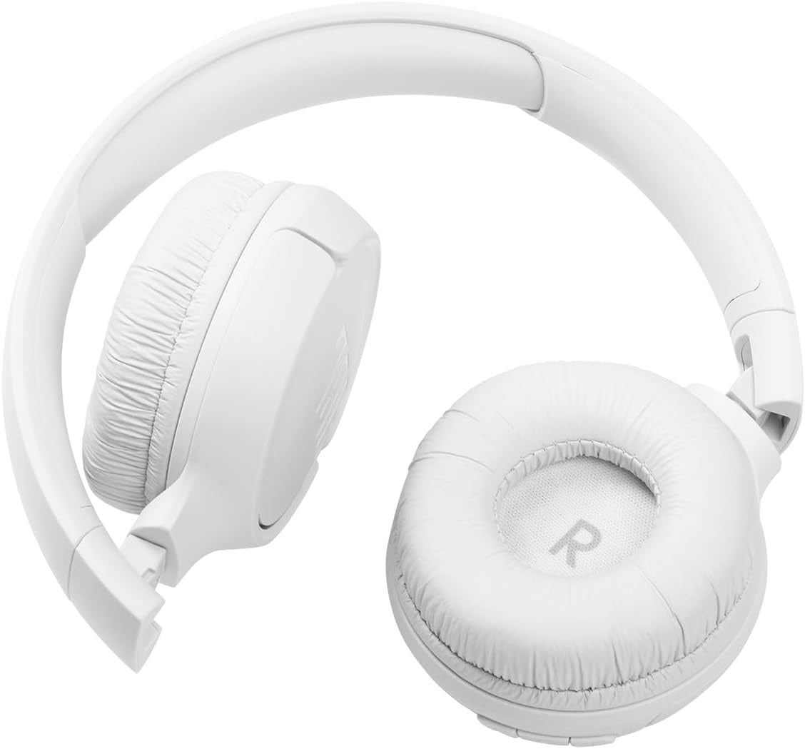 JBL Tune 510BT - Bluetooth headphones with up to 40 hours battery, microphone for call, foldable and comfortable, Android and iOs compatible