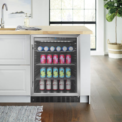 Insignia NS-BC1ZSS9 165-Can Built-In Beverage Cooler Stainless Steel