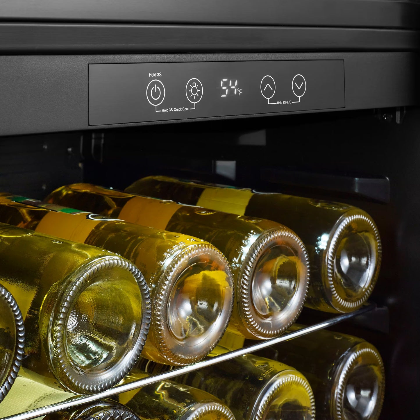 Insignia™ - 29-Bottle Wine Cooler with ENERGY STAR Certification - Stainless Steel