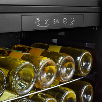 Insignia™ - 29-Bottle Wine Cooler with ENERGY STAR Certification - Stainless Steel