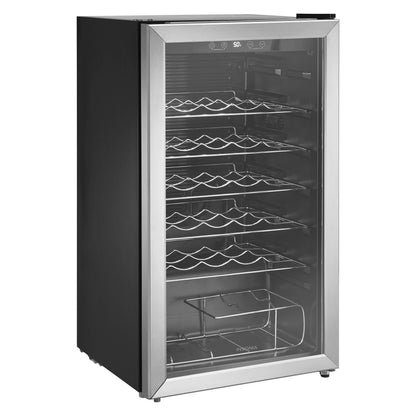 Insignia™ - 29-Bottle Wine Cooler with ENERGY STAR Certification - Stainless Steel