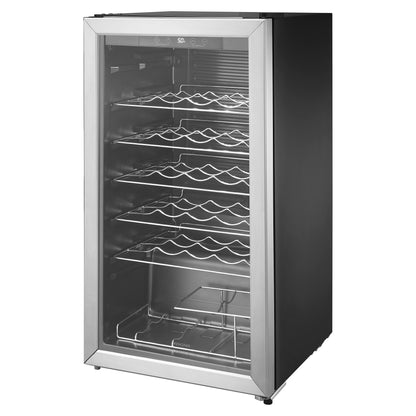 Insignia™ - 29-Bottle Wine Cooler with ENERGY STAR Certification - Stainless Steel