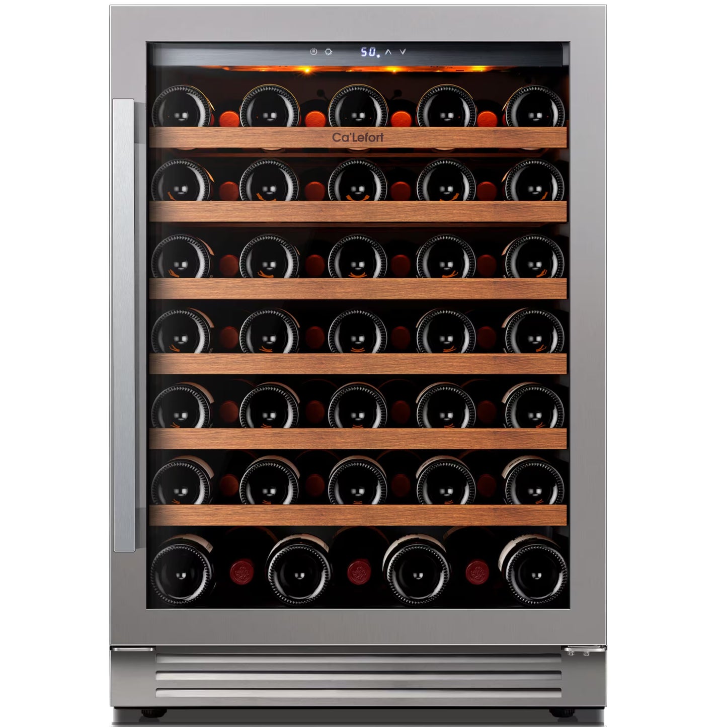 Insignia™ - 29-Bottle Wine Cooler with ENERGY STAR Certification - Stainless Steel