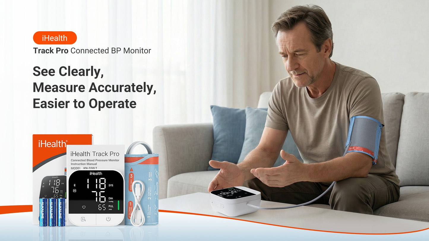 iHealth Track Pro Upper Arm Blood Pressure Monitor for Home Use