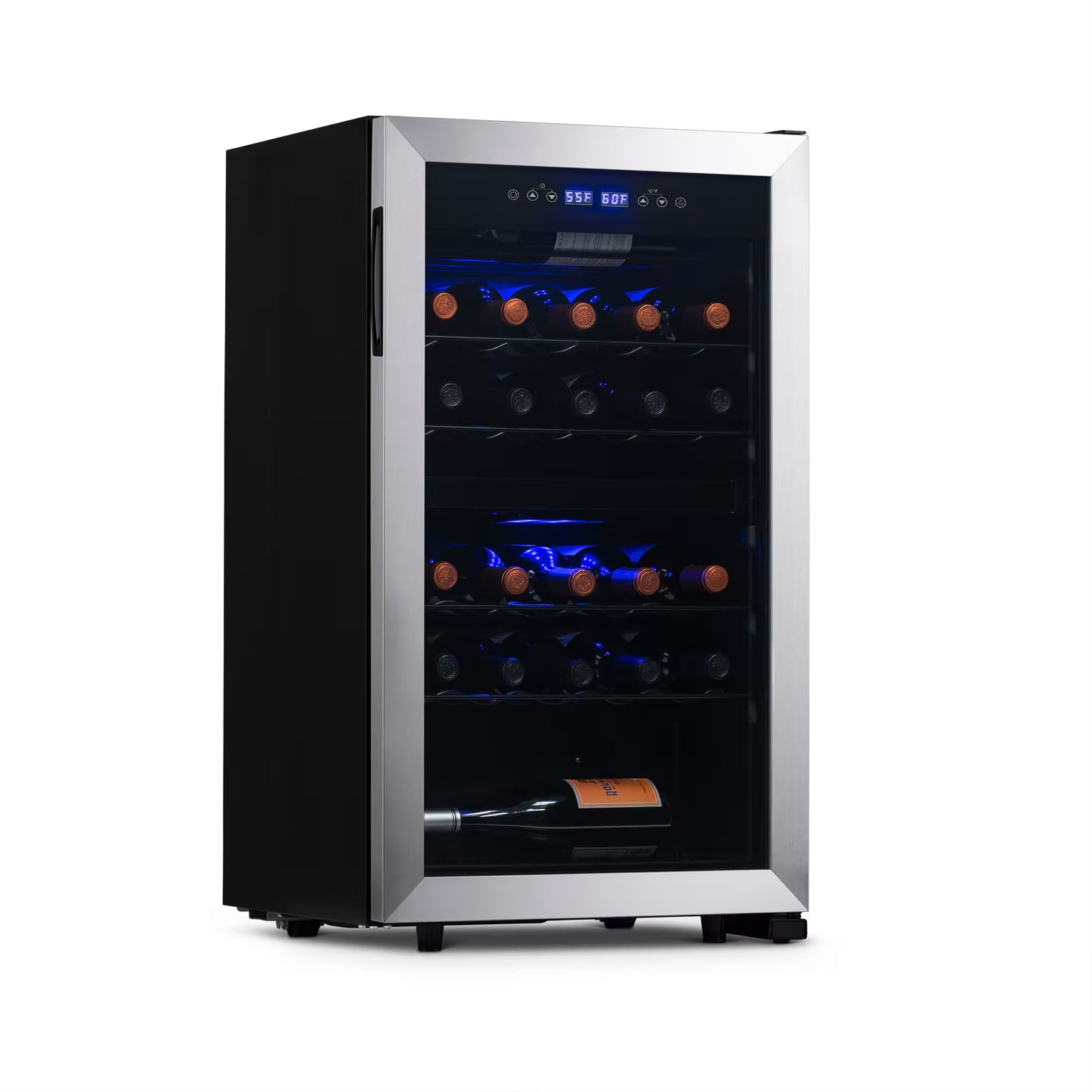 Insignia™ 115‑Can Stainless Steel Beverage Cooler with Glass Door-Stainless Steel