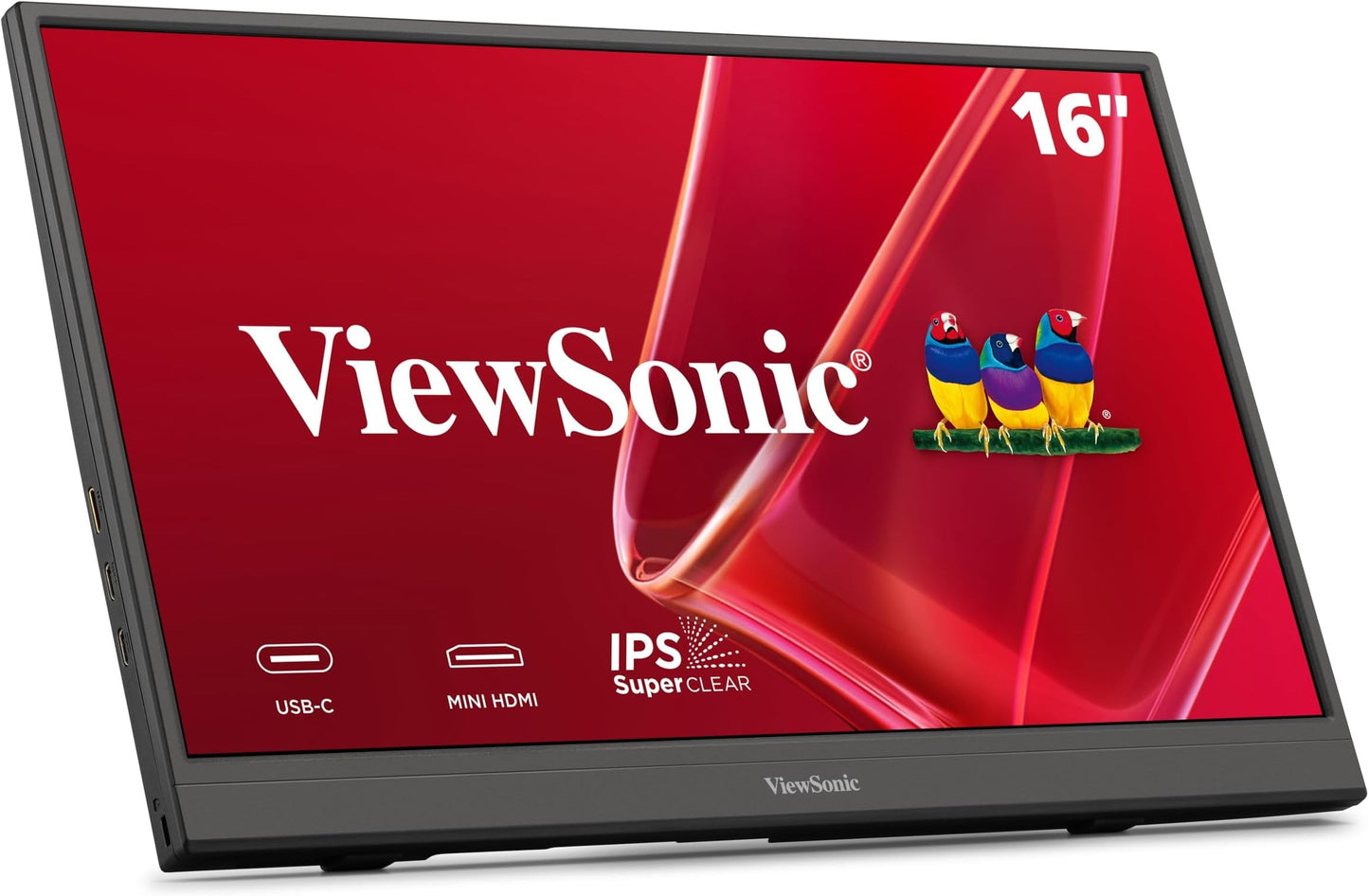 ViewSonic VA1653 16 Inch 1080p Portable Monitor, FHD IPS External Screen