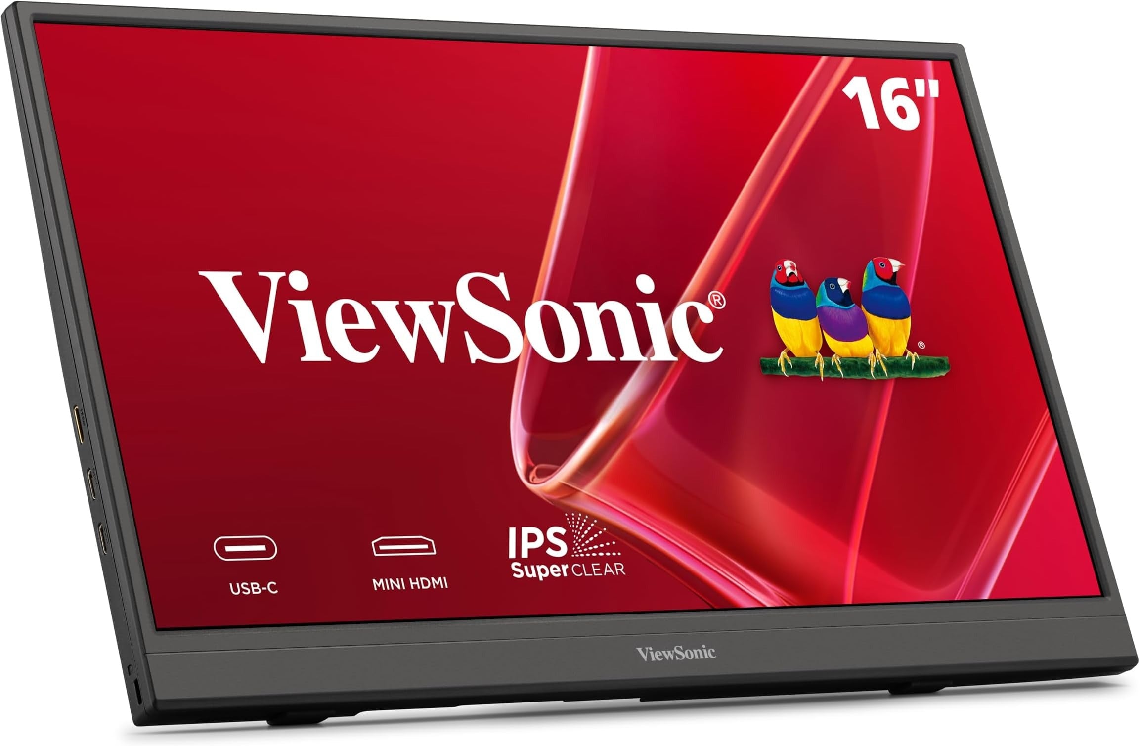 ViewSonic VA1653 16 Inch 1080p Portable Monitor, FHD IPS External Screen