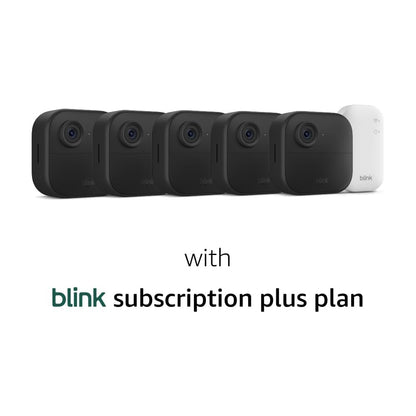 Blink - Outdoor 4 – Wireless smart security camera, two-year battery life, 1080p HD. Sync Module Core included