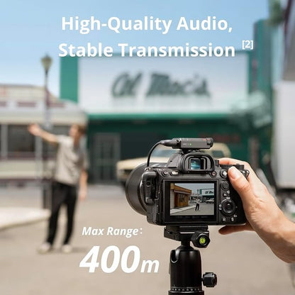 DJI Mic Mini (2 TX + 1 RX), son riche en détails, microphone cravate sans fil pour caméra/Android, vlog à deux, production en équipe