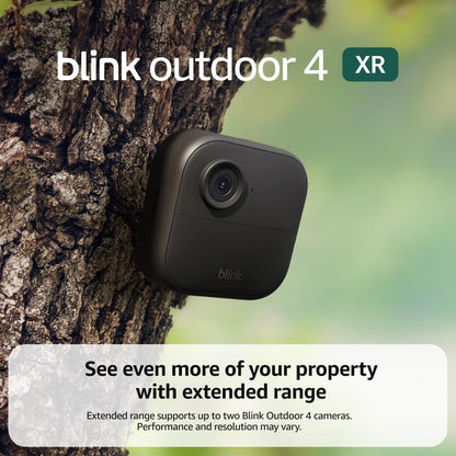 Blink - Outdoor 4 XR – Wireless smart security camera, two-year battery life, 1080p HD. Sync Module Core included