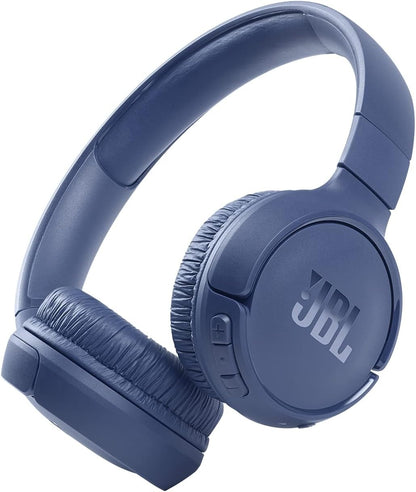 JBL Tune 510BT - Bluetooth headphones with up to 40 hours battery, microphone for call, foldable and comfortable, Android and iOs compatible