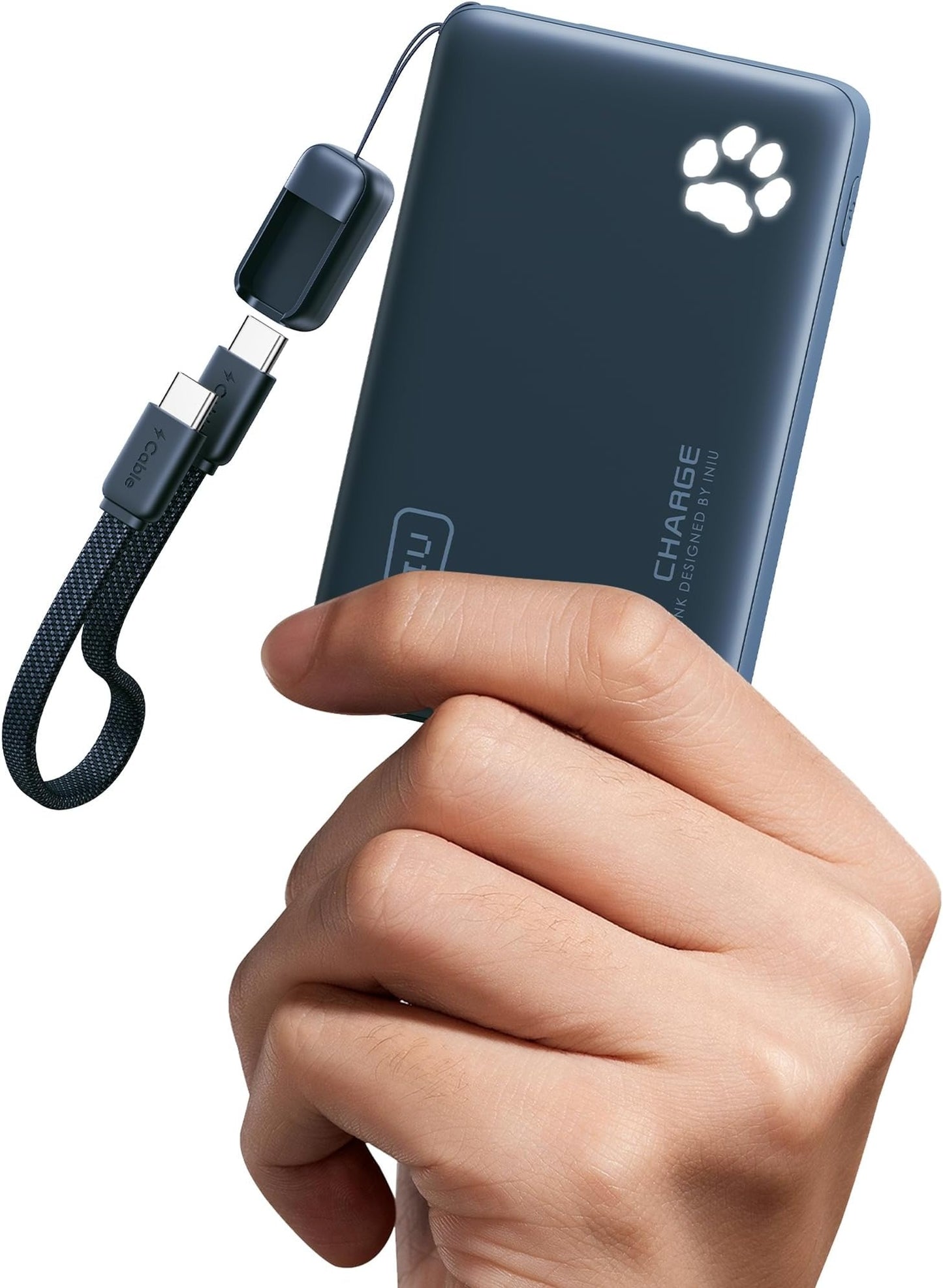 INIU 45W Fast Charging Portable Charger, Smaller 10000mAh Travel Power Bank