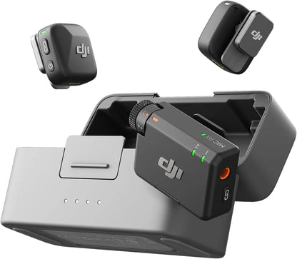 DJI Mic Mini (1 TX + 1 RX), microphone cravate sans fil pour iPhone/appareil photo/Android, ultraléger, son riche en détails, réduction du bruit, limitation automatique, vlog, streaming, portée de 400 m