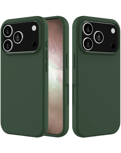 Soft Solid Silicone Case (Full Buttom Cover) for iPhone 17 Pro