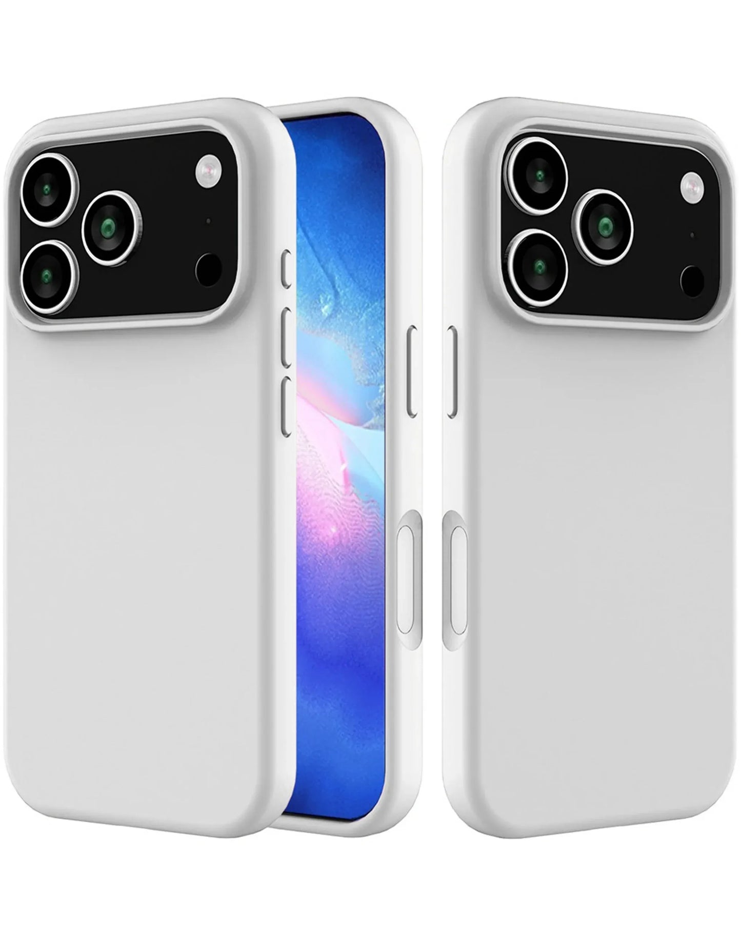 Soft Solid Silicone Case (Full Buttom Cover) for iPhone 17 Pro