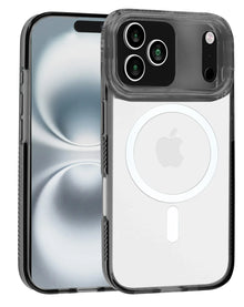Étui magnétique transparent - NOIR pour iPhone 17 Pro Max