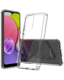 Galaxy A03s Hybrid Case with Air Cushion Technology - CLEAR