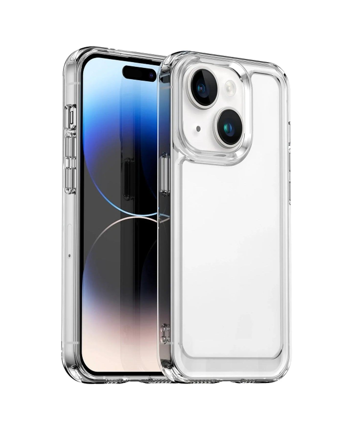 iPhone 14 Plus / 15 Plus Hybrid Case with Air Cushion Technology - CLEAR