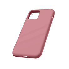 Soft Solid Silicone Case (Full Buttom Cover) - LIGHT PINK for iPhone 12 / 12 Pro